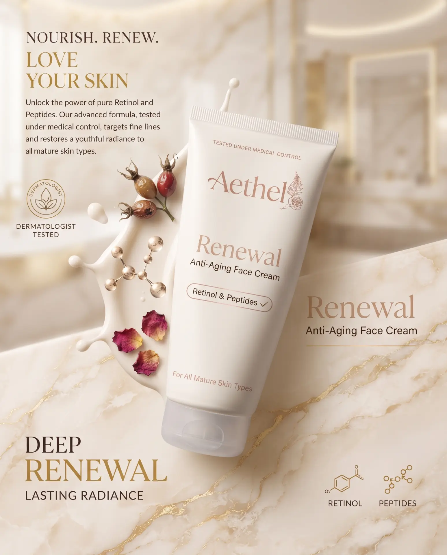 Generated nourish ad made from the same product photo