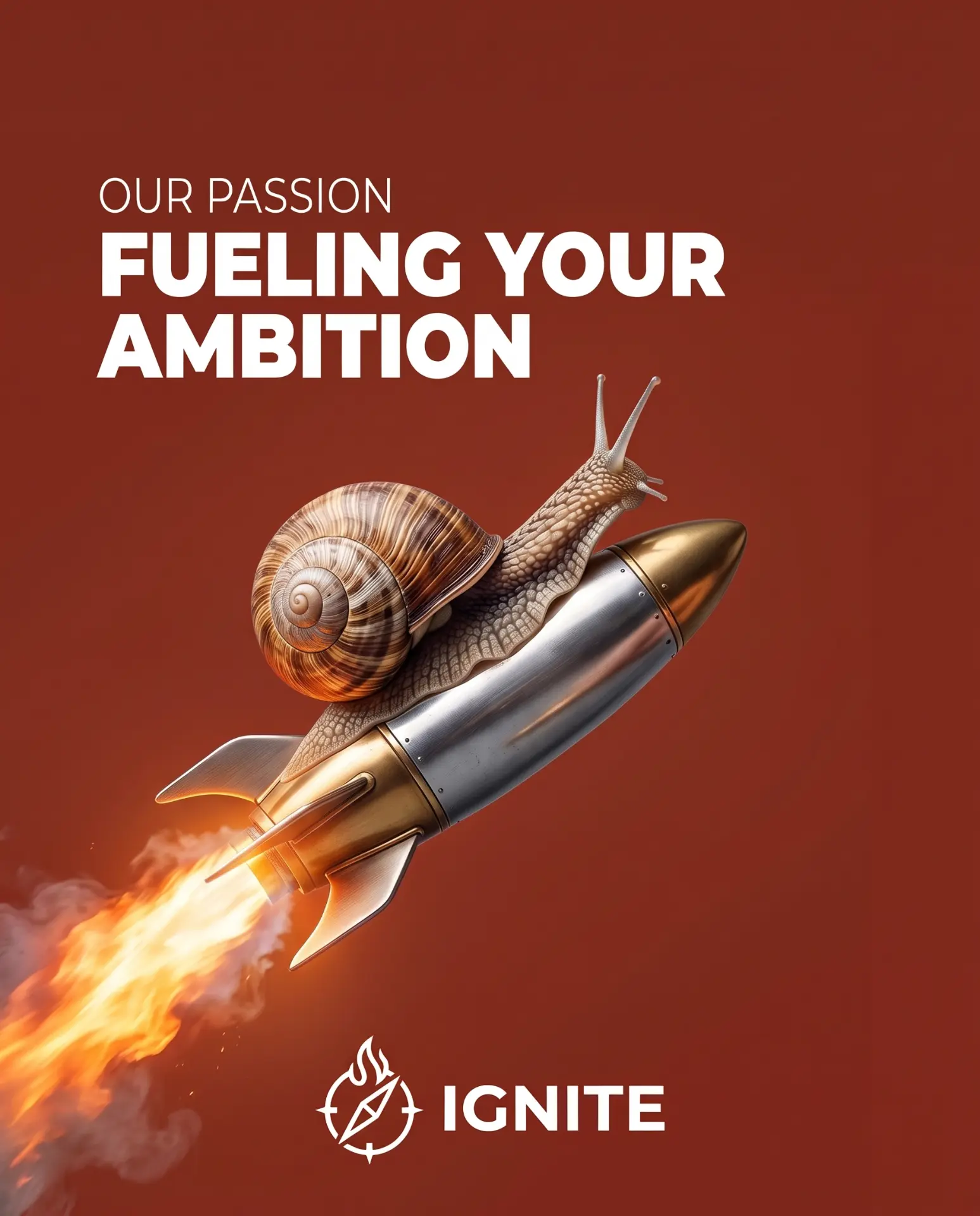 Example generated ad — Fueling your ambition.