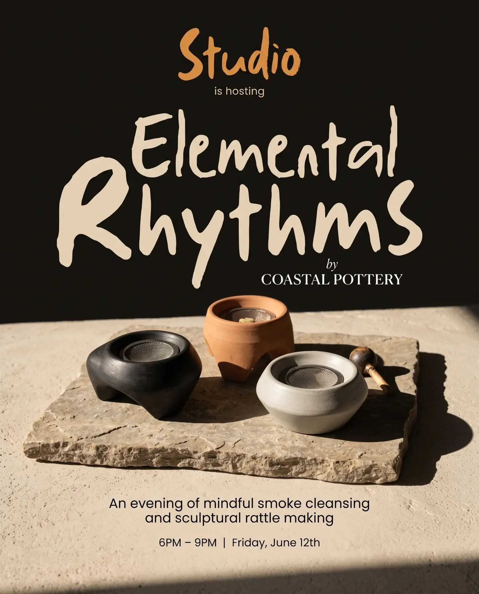 Example generated ad — Elemental Rhythms.